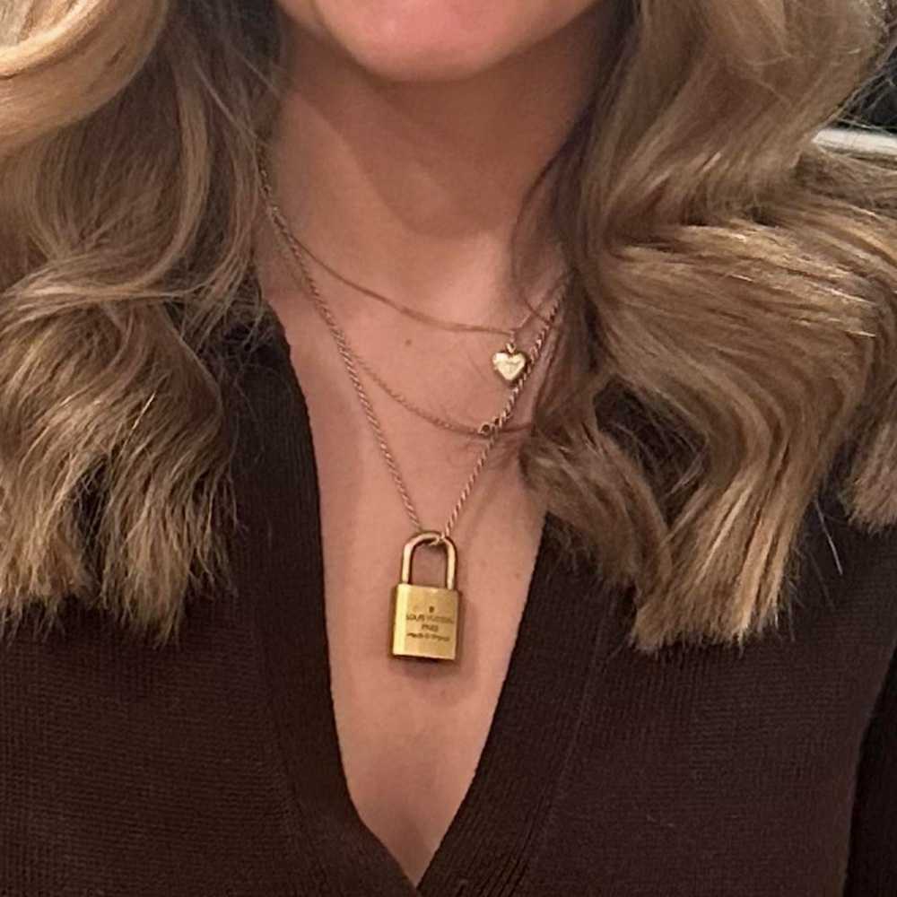 Louis Vuitton Vintage Lock Necklace
